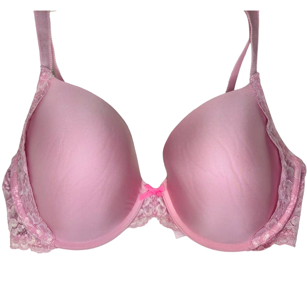Victoria's Secret 38DD Dream Angels Perfect Coverage T-Shirt Bra Lace Trim #B21